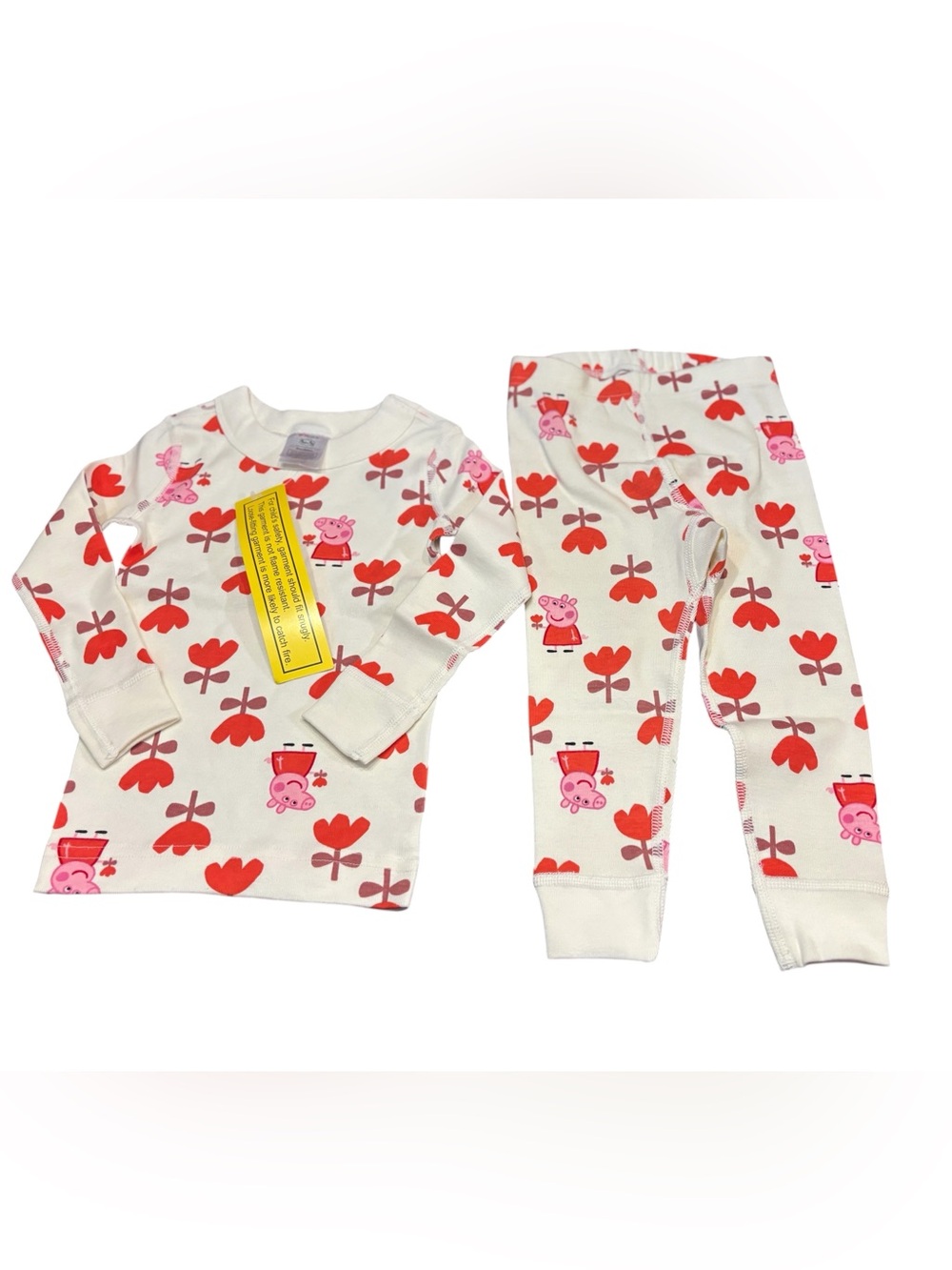 NWT Hanna Andersson size 2 Peppa Pig LS pj set
